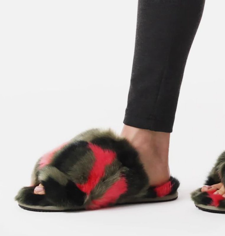 Womens Slippers Olive/Pink - Sorel Go™ - Mail Run - 578-GOBECV